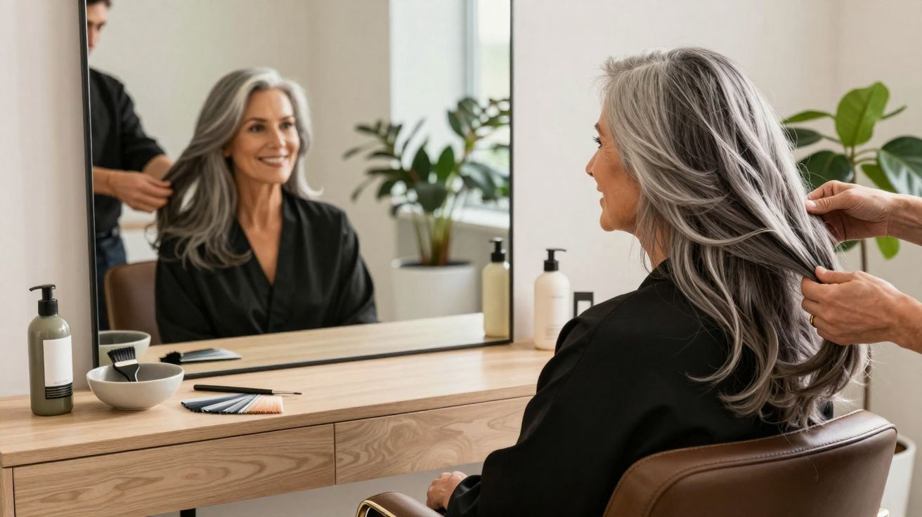 Nova abordagem para cabelos grisalhos torna as colorações agressivas ultrapassadas.