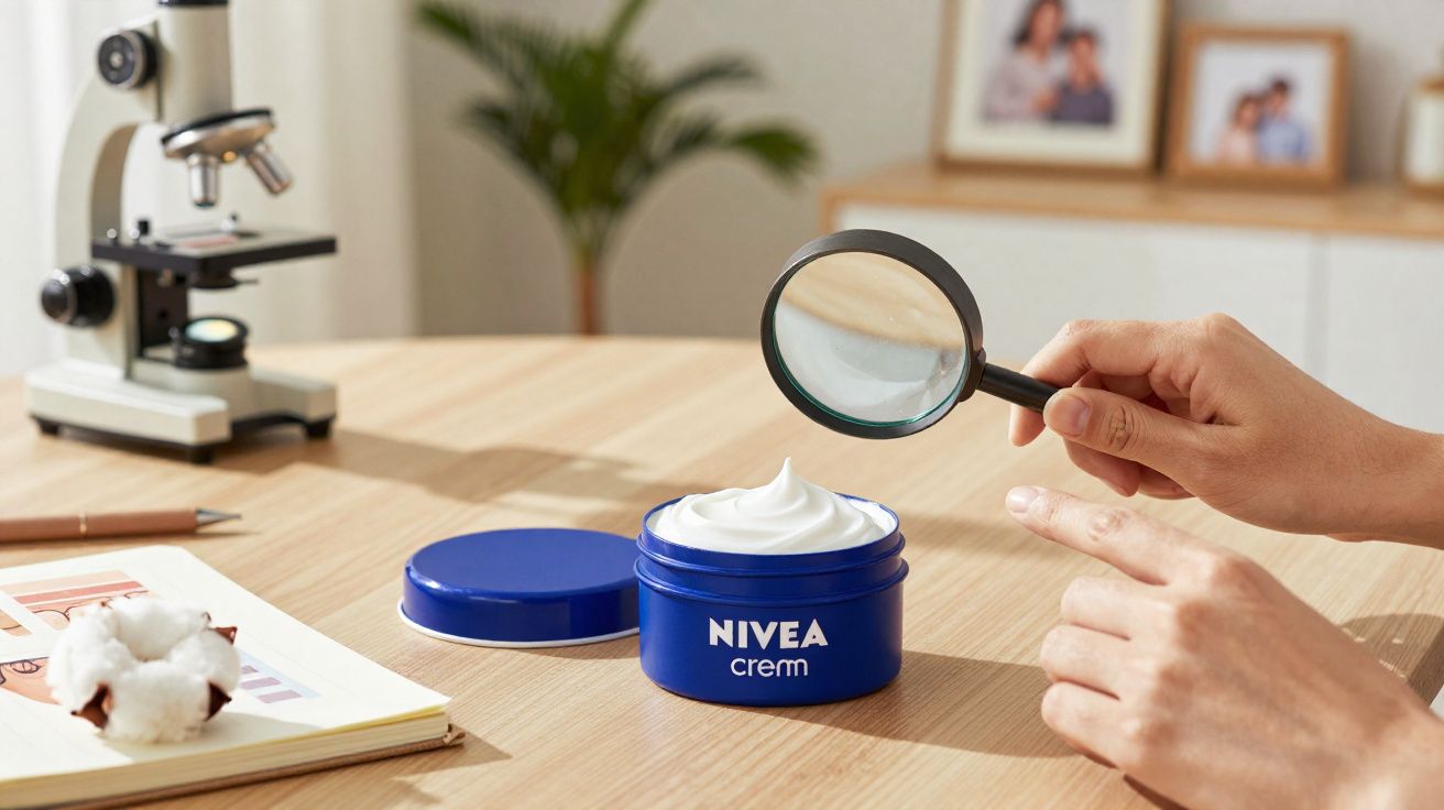Nivea analisada ao microscópio: o que os especialistas descobriram pode surpreendê-lo.