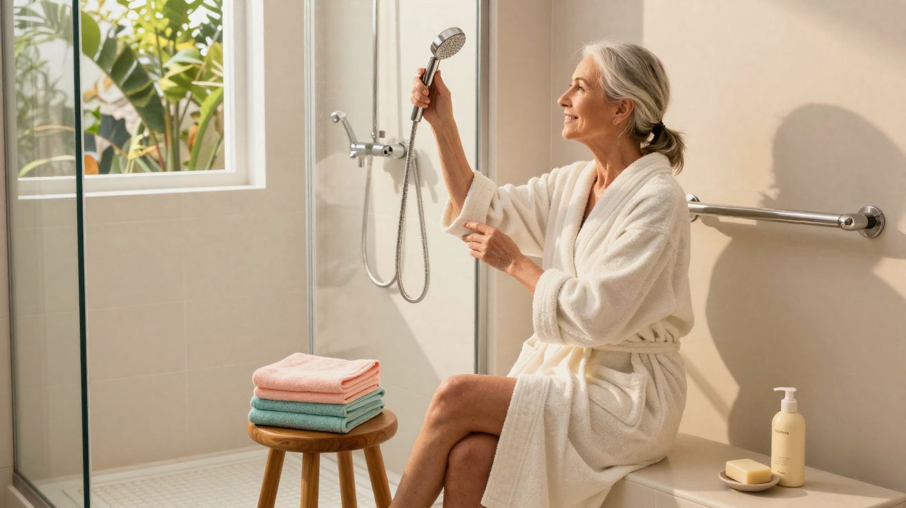 Higiene após os 65: especialistas revelam a frequência ideal do banho para a saúde e bem-estar, que não é diária nem semanal.