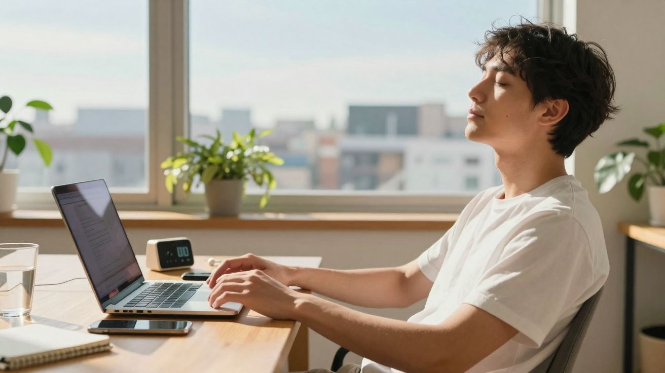 Quem se sente mentalmente cansado costuma ignorar esta pausa.